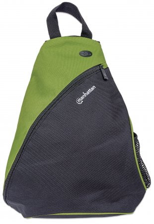 Manhattan Dashpack Backpack Black and Green Polyester 439848