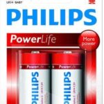 Philips PowerLife Battery LR14P2B 2 x Type C / LR14 Alkaline Batteries LR14P2B/97