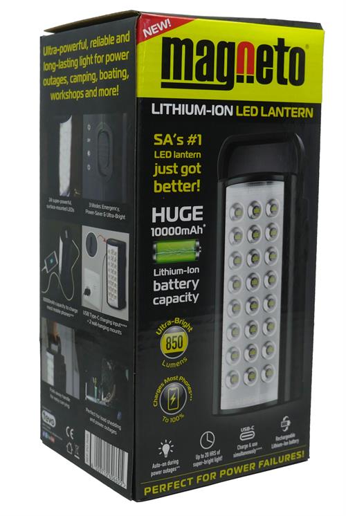 Tevo Magneto LED Lantern Lithium Ion Black 3.0 with type C charger DBK282