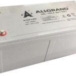 Solarix Allgrand 12V 200Ah Deep Cycle VLRA Gel Rechargeable Battery , 200Ah Nominal Capacity, Voltage 12V, Maximum Charging Current 30A, All-Purpose Battery For Use With Inverters And Solar Installations, Colour Grey , Retail Box , 6 month Warranty