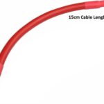 Solarix Battery Link Cable 15cm Length Red -16mm2 Cable With 8mm Battery Terminal Lugs SOLBLCB15CMRD16MM2LUG