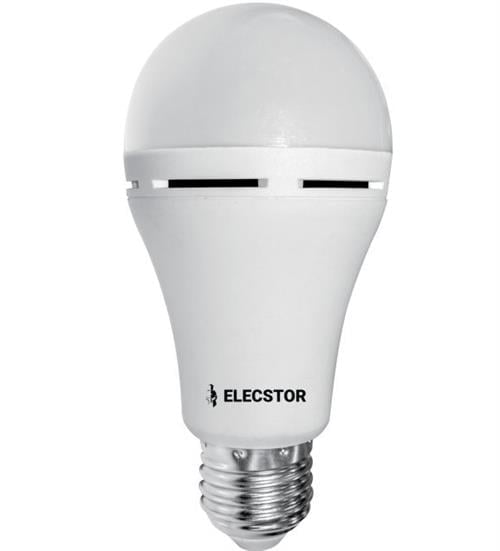 Elecstor E27 7Watt Emergency Rechargeable LED Bulb - 4 hour battery life TIT-A60-7W-E27CW