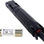 Solarix MC4 PV In Line Fuse Holder Cable Connector Includes 30A 1000VDC Fuse